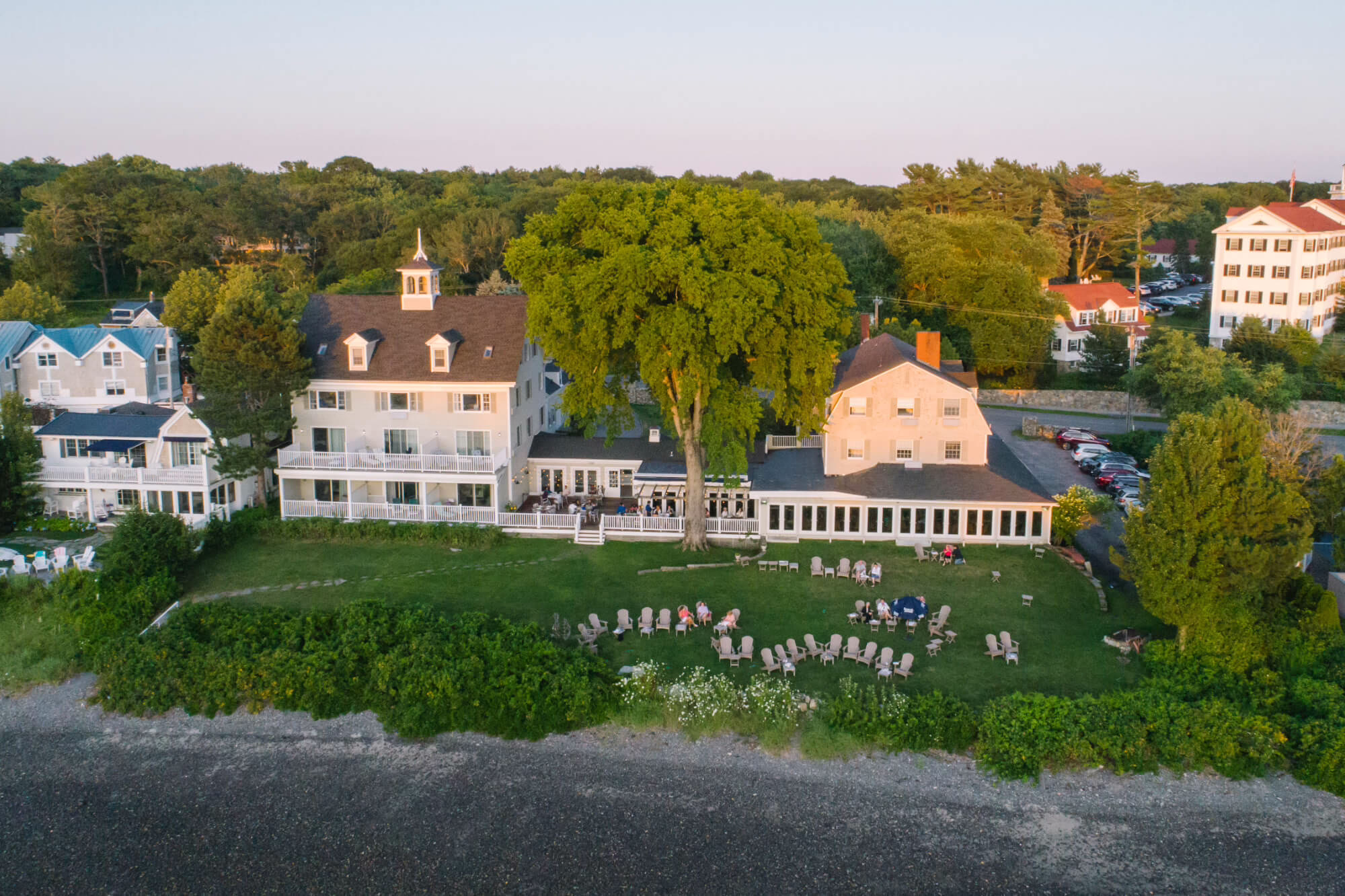 Breakwater Hotel & Spa in Kennebunkport, Maine, offering an upscale oceanside stay with polished comfort and breezy New England character